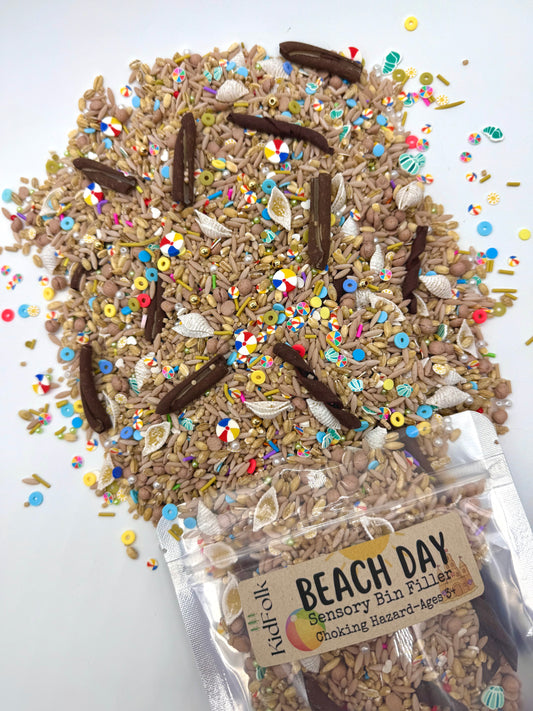Beach Day Sensory Bin Filler