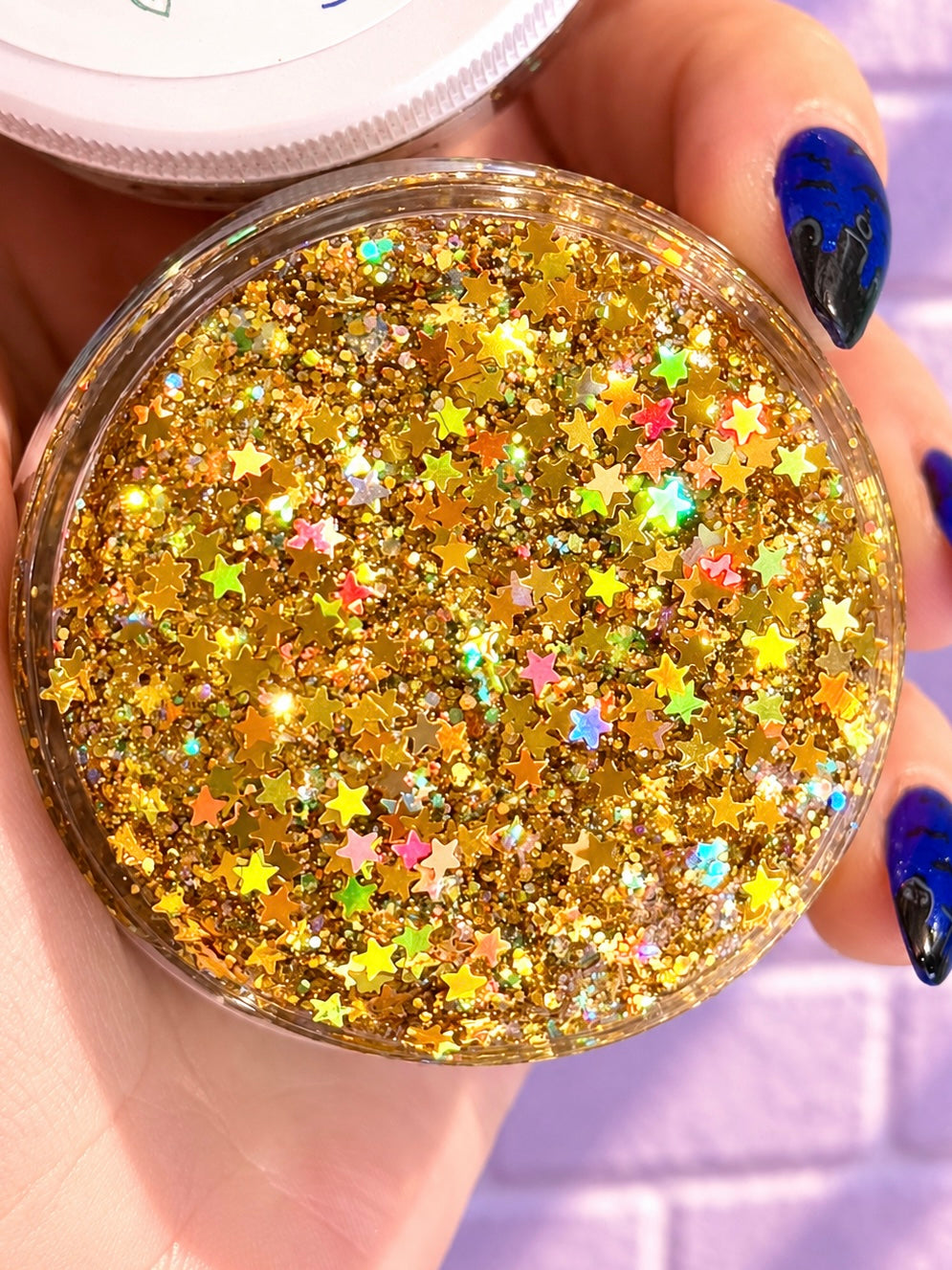 Glittery Hair Gel-Golden