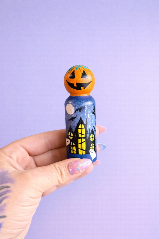 Halloween Peg Doll