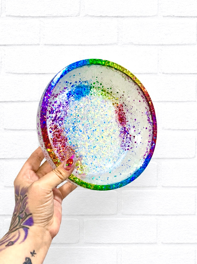 Rainbow Rim Large Bowl
