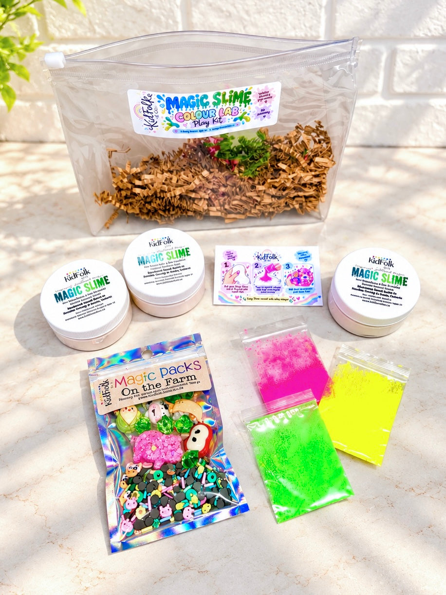 Magic Slime Colour Lab Kit | DIY Colour Mixing Sensory Play Kit for Kids