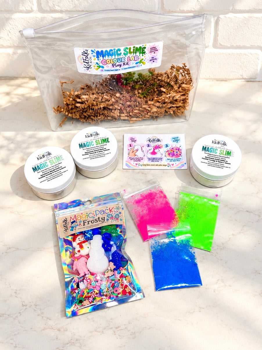 Magic Slime Colour Lab Kit | DIY Colour Mixing Sensory Play Kit for Kids