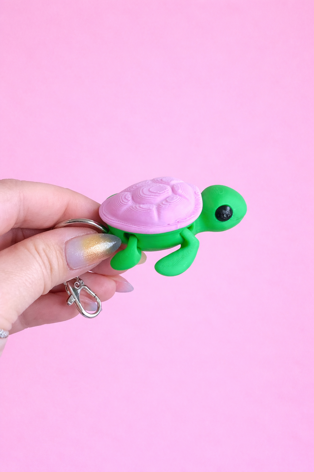 3D Printed Turtle Keychain