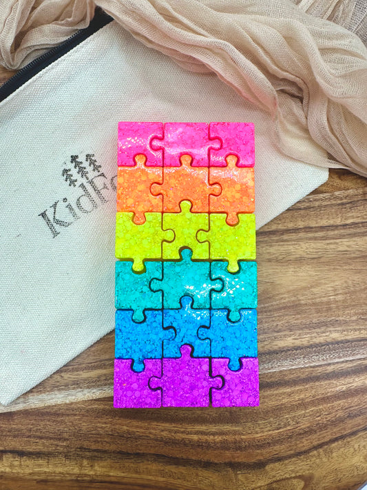 Neon Rainbow Puzzle