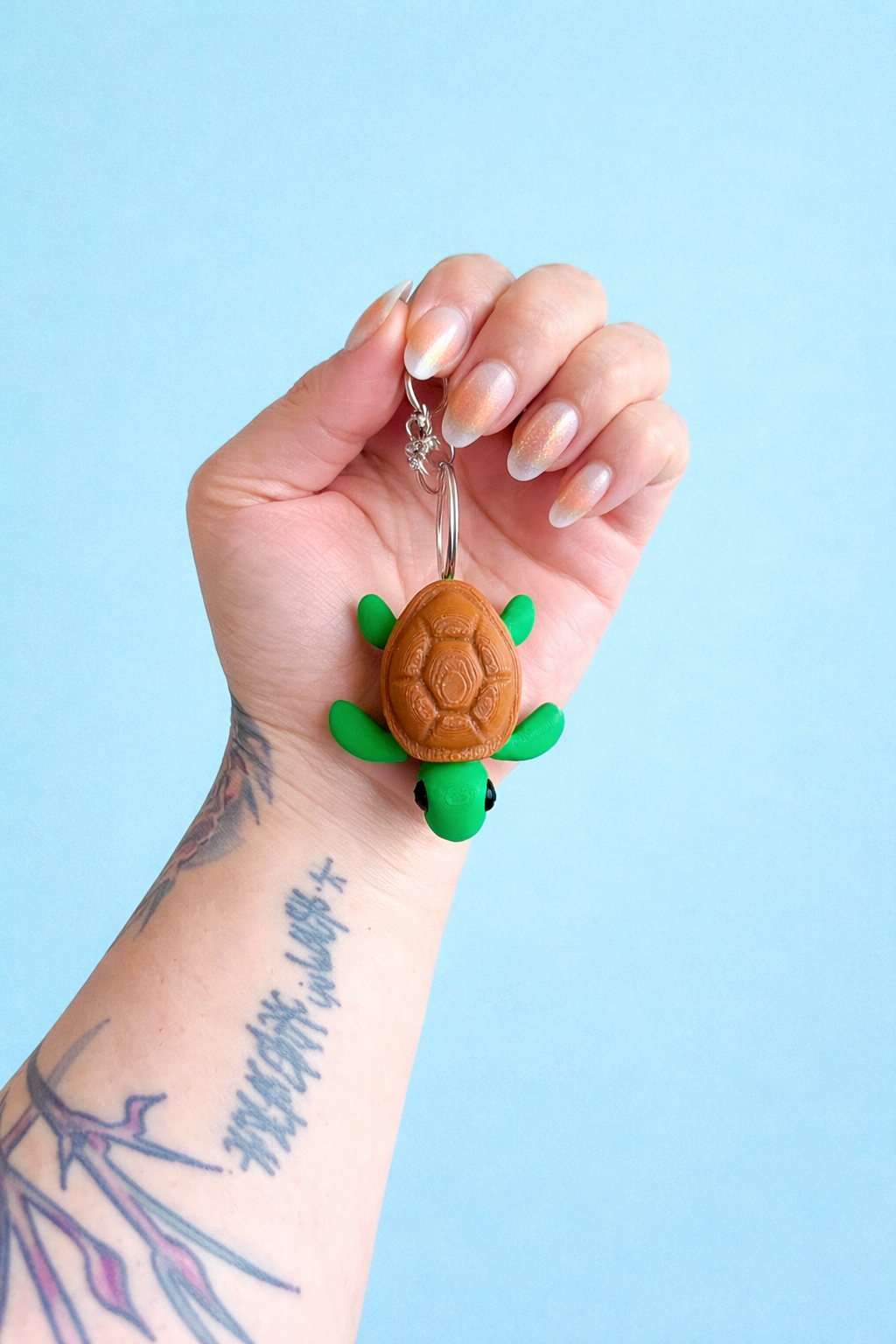 3D Printed Turtle Keychain