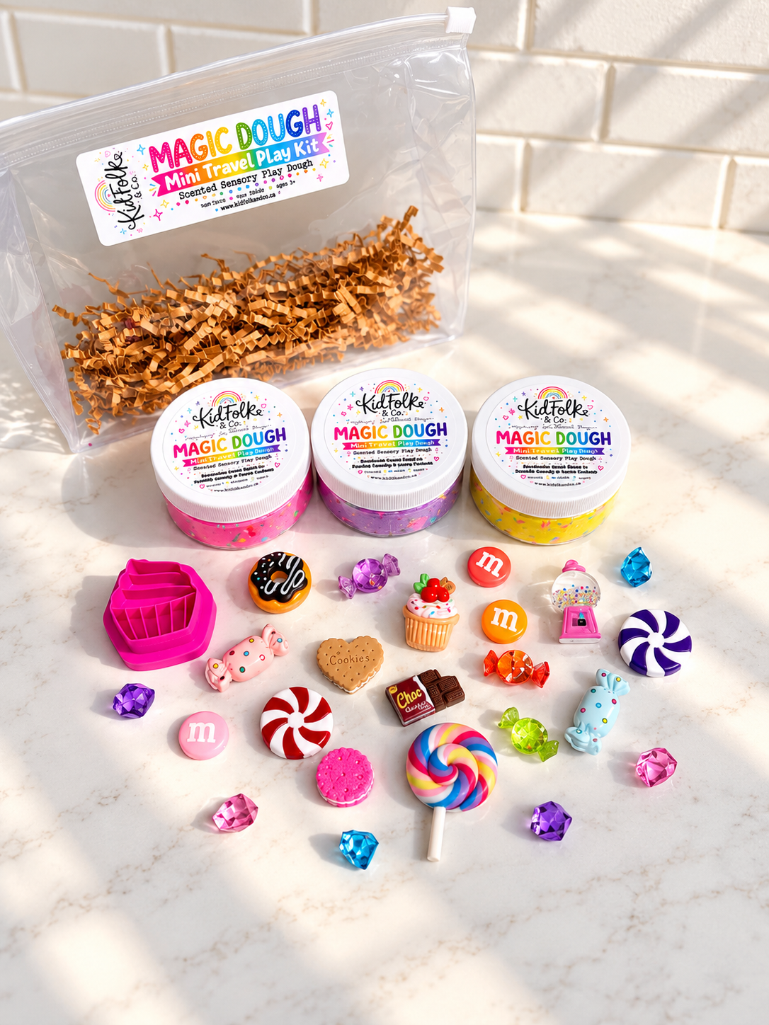 Magic Dough Travel Play Kit|Playdough Kits for Kids