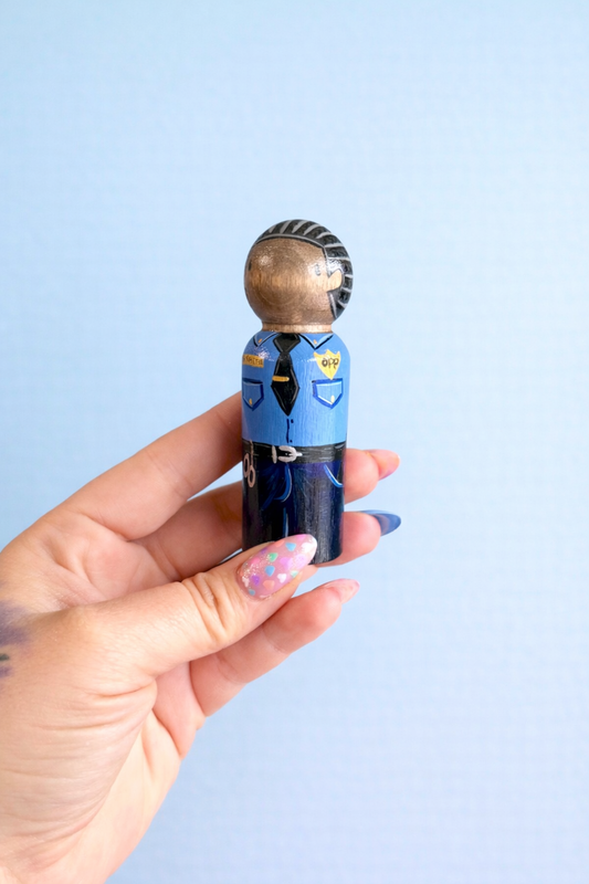 Policeman Peg Doll
