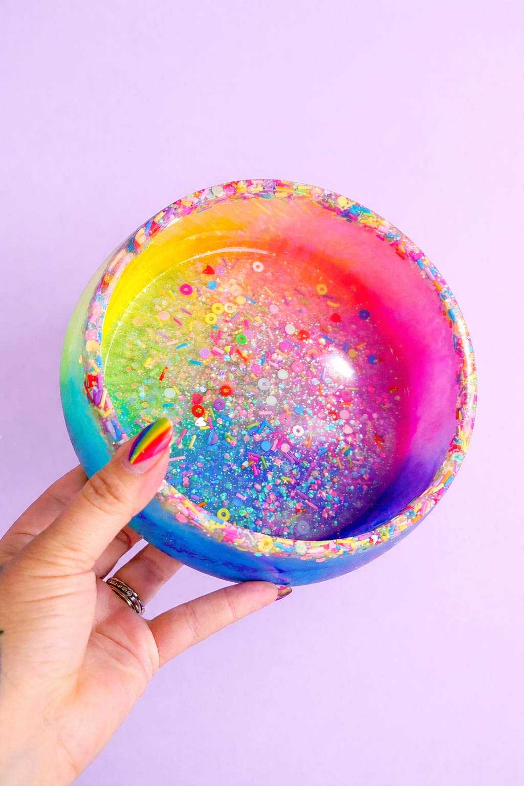 Big Rainbow Sprinkle Bowl