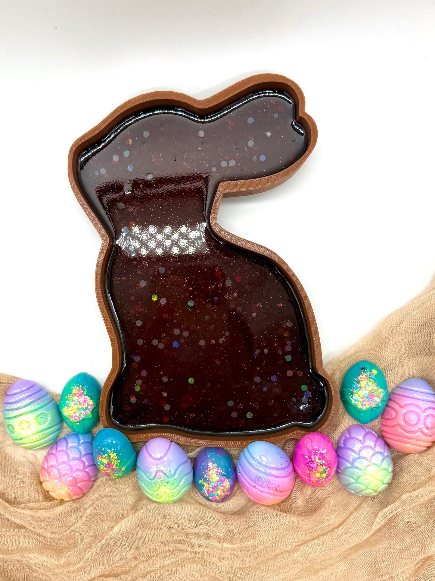 Chocolate Bunny Sensory Tray