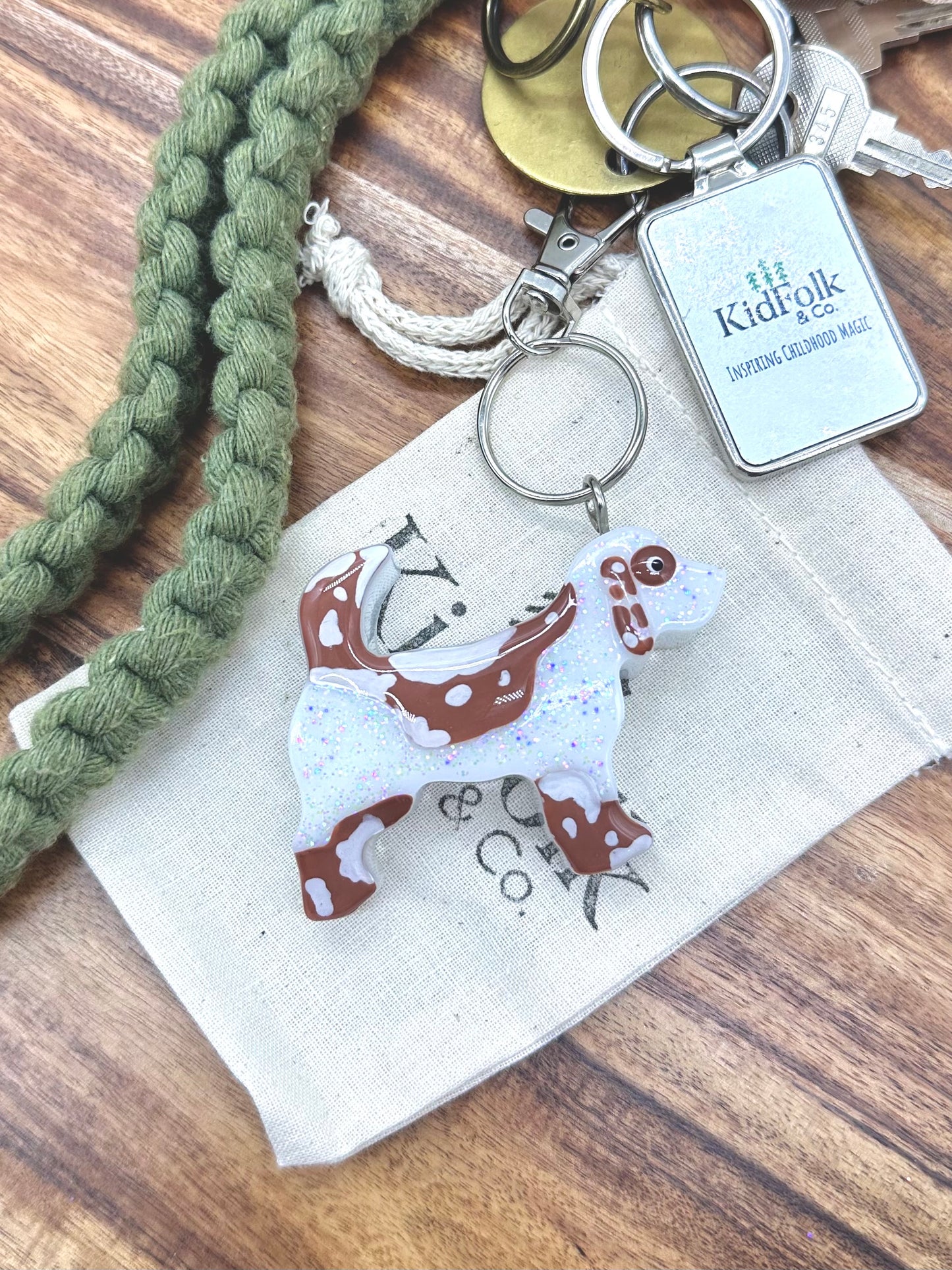 Basset Hound Key Chain