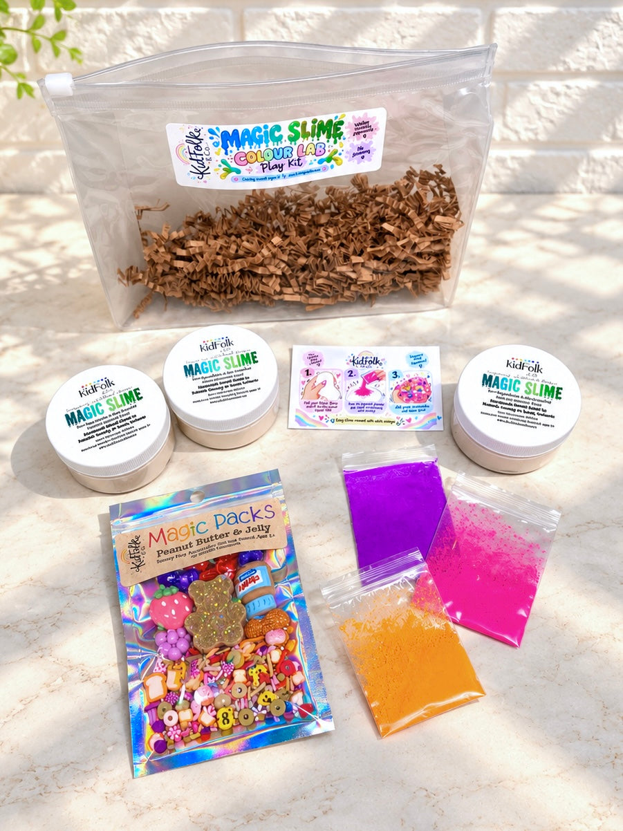 Magic Slime Colour Lab Kit | DIY Colour Mixing Sensory Play Kit for Kids