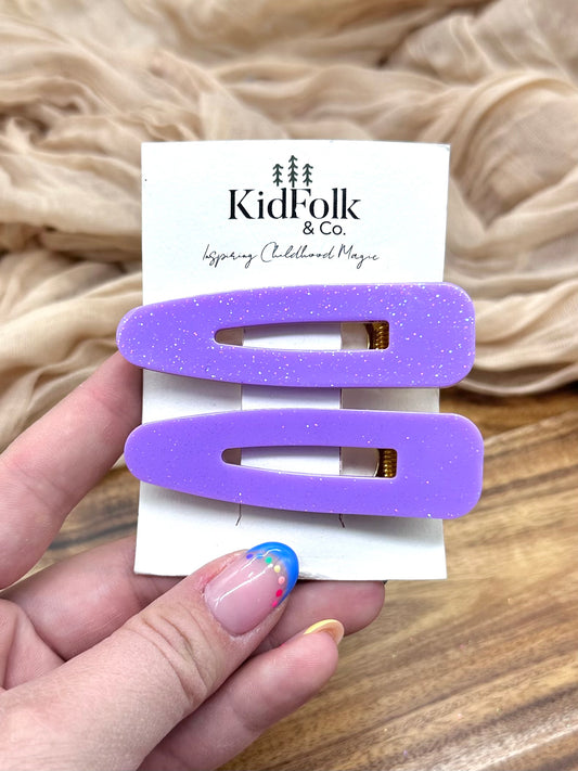 Purple Barrettes-2 Pack