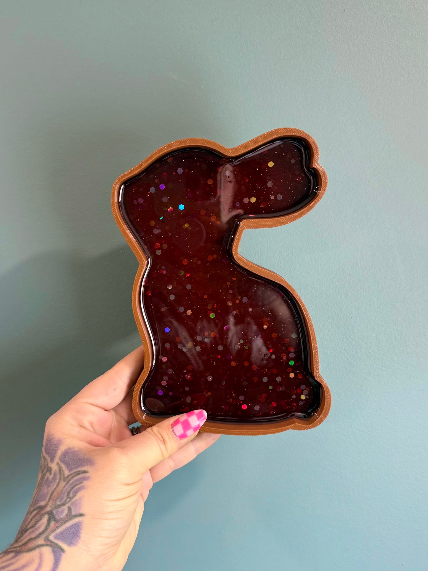 Chocolate Bunny Sensory Tray