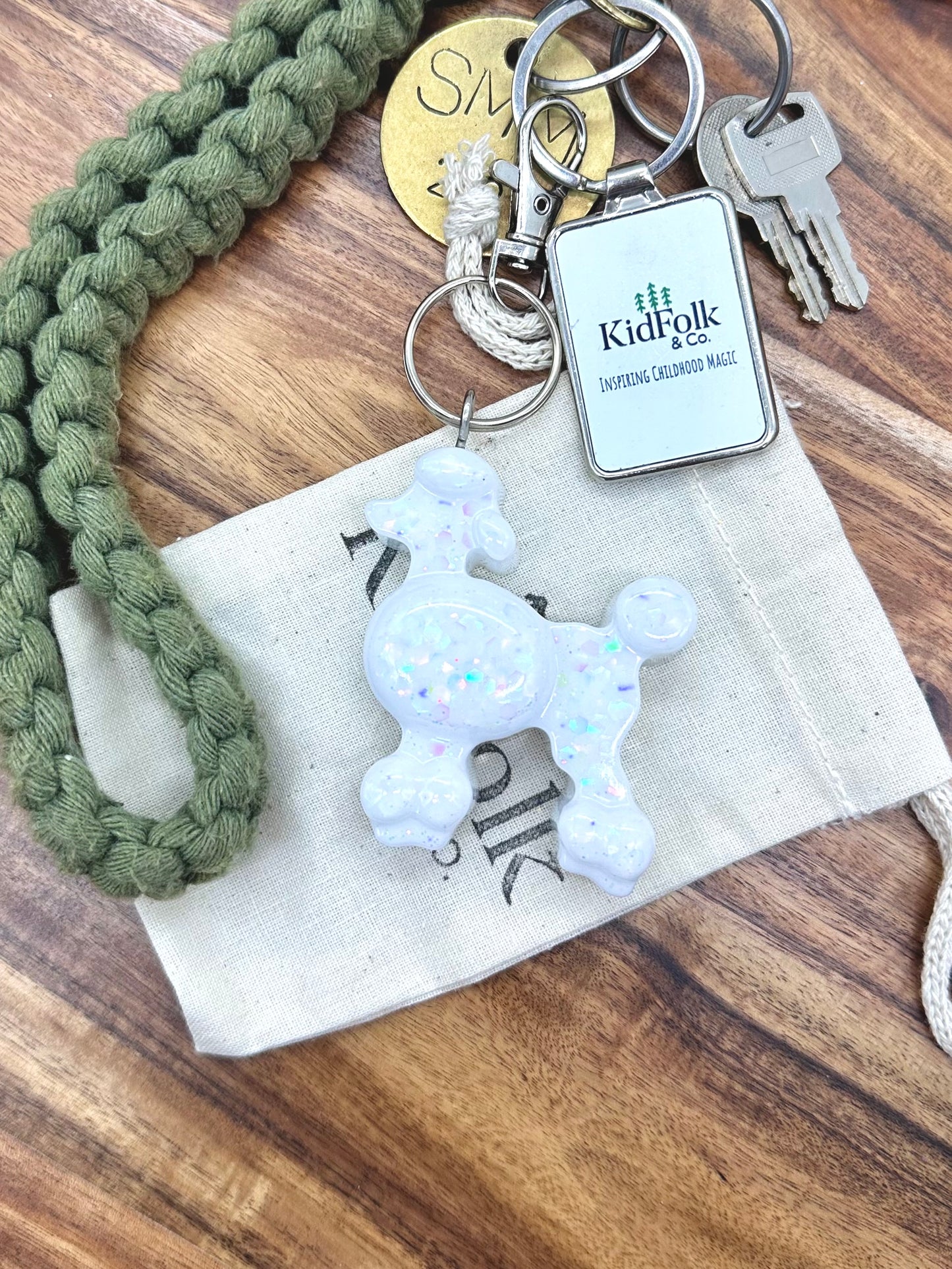 Poodle Key Chain