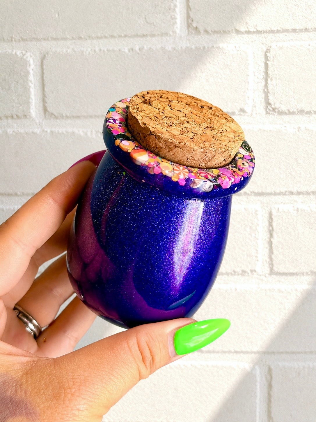 Halloween Bottle+Cork Lid