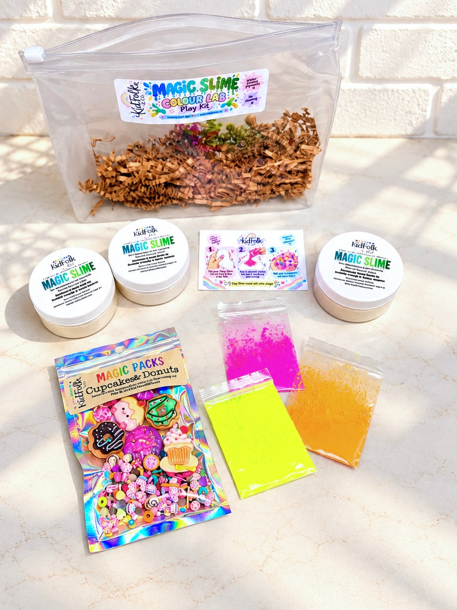 Magic Slime Colour Lab Kit | DIY Colour Mixing Sensory Play Kit for Kids