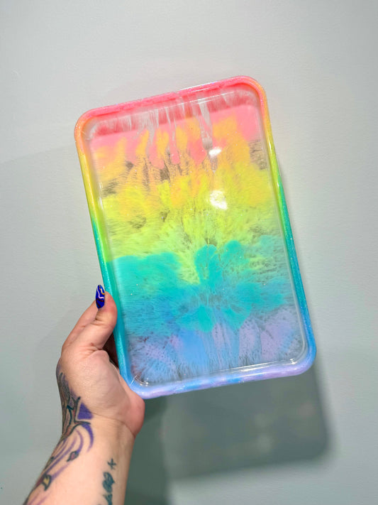 Rainbow Rectangle Tray