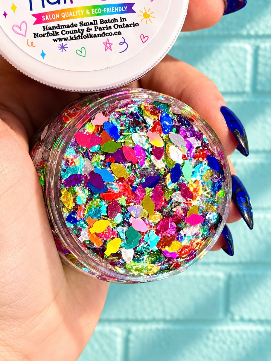 Glittery Hair Gel-Twinkling Lights