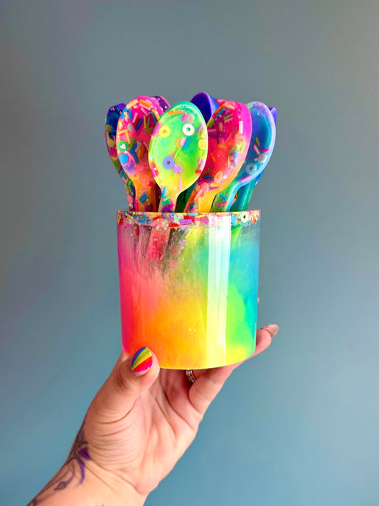 Rainbow Utensil Holder