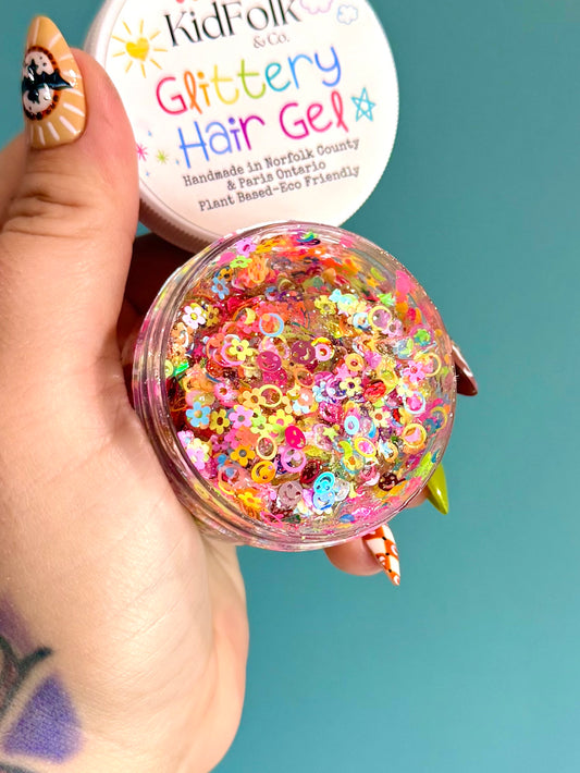 Hippy Dippy Glittery Hair Gel