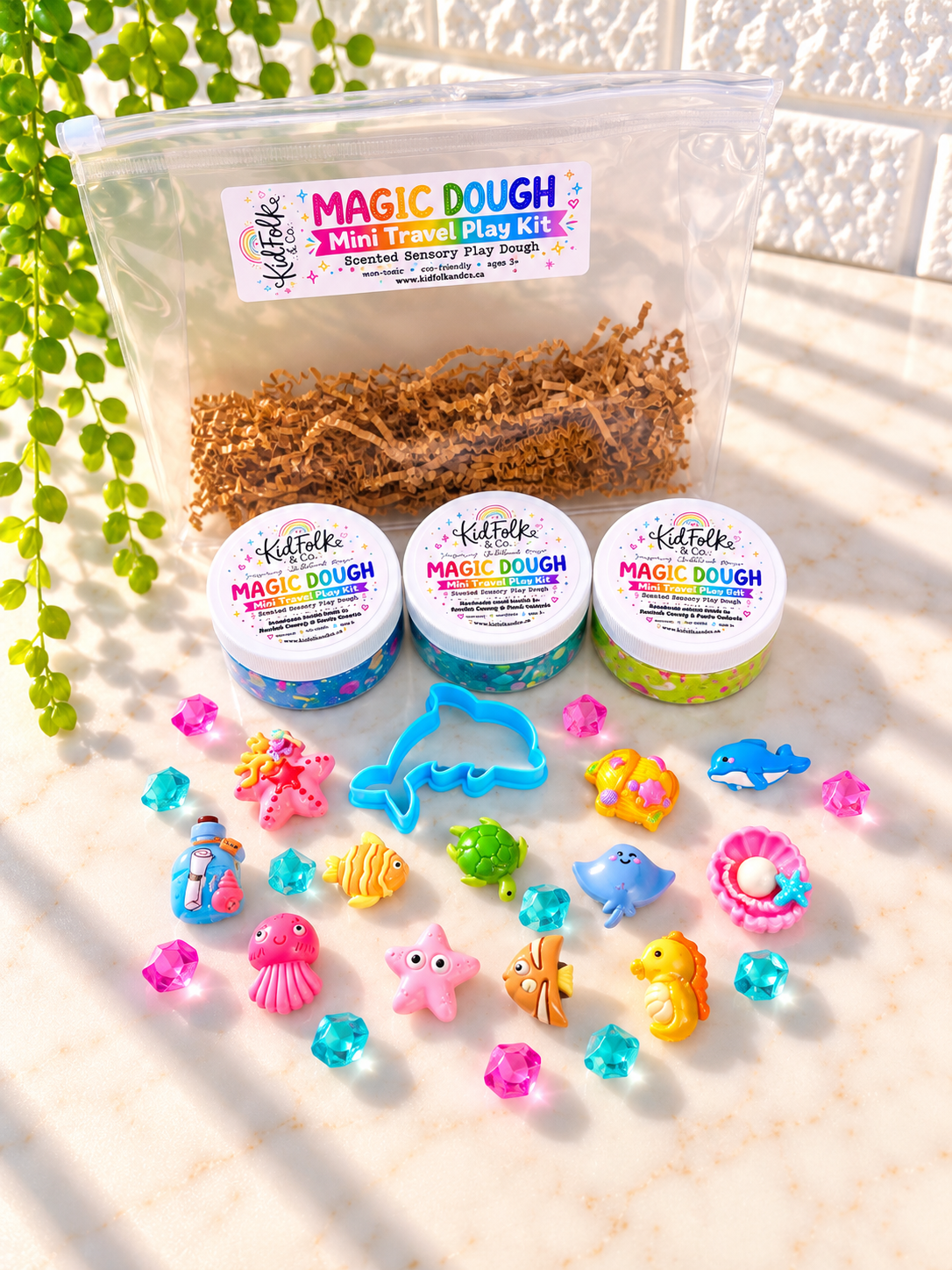 Magic Dough Travel Play Kit|Playdough Kits for Kids