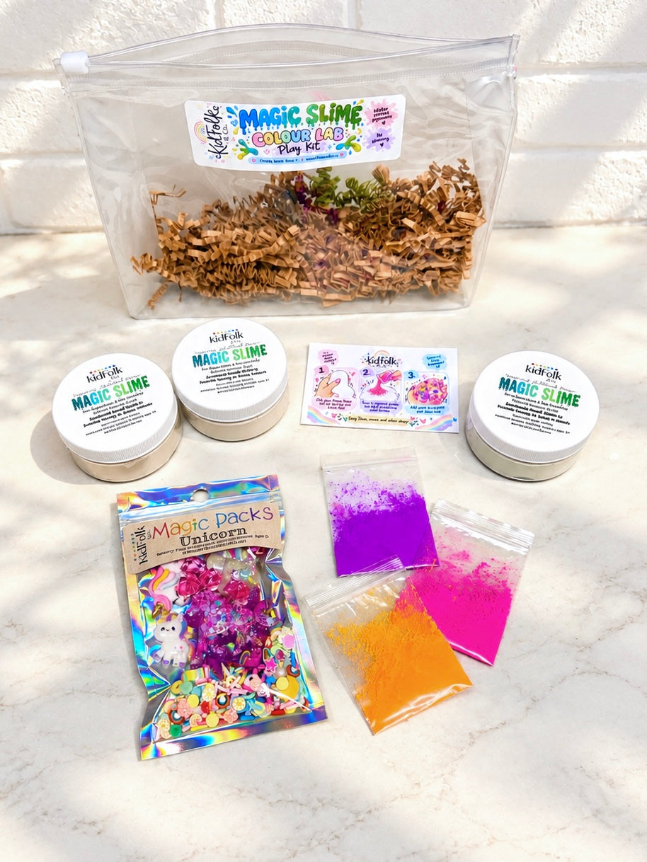 Magic Slime Colour Lab Kit | DIY Colour Mixing Sensory Play Kit for Kids