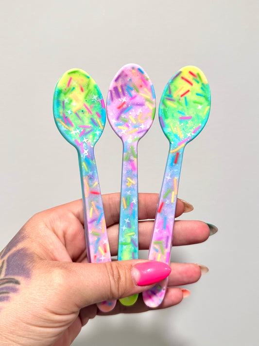 Pastel Rainbow Sprinkle Play Spoon