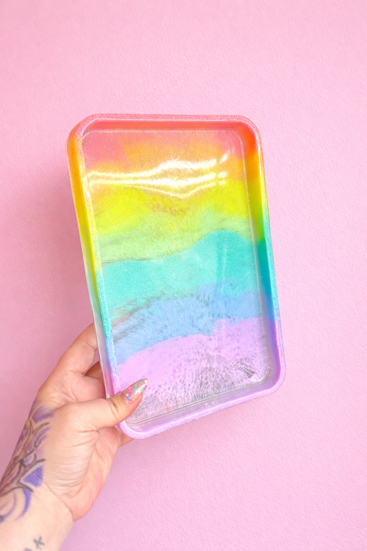 Rainbow Rectangle Tray
