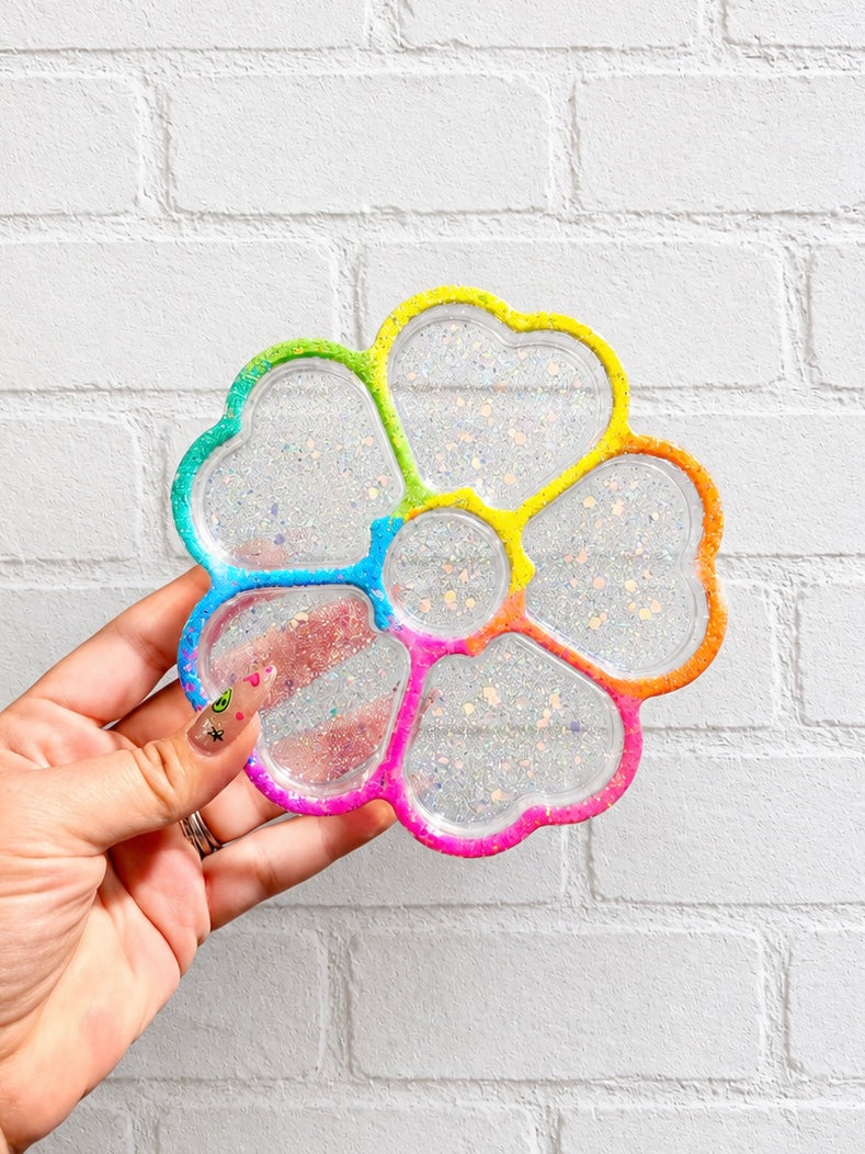 Rainbow Rim Flower Tray