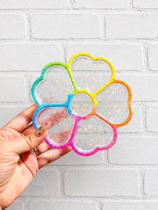 Rainbow Rim Flower Tray