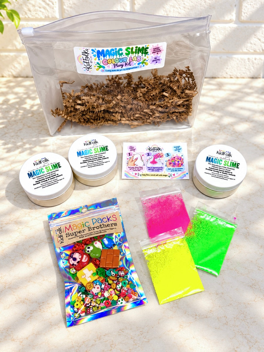 Magic Slime Colour Lab Kit | DIY Colour Mixing Sensory Play Kit for Kids