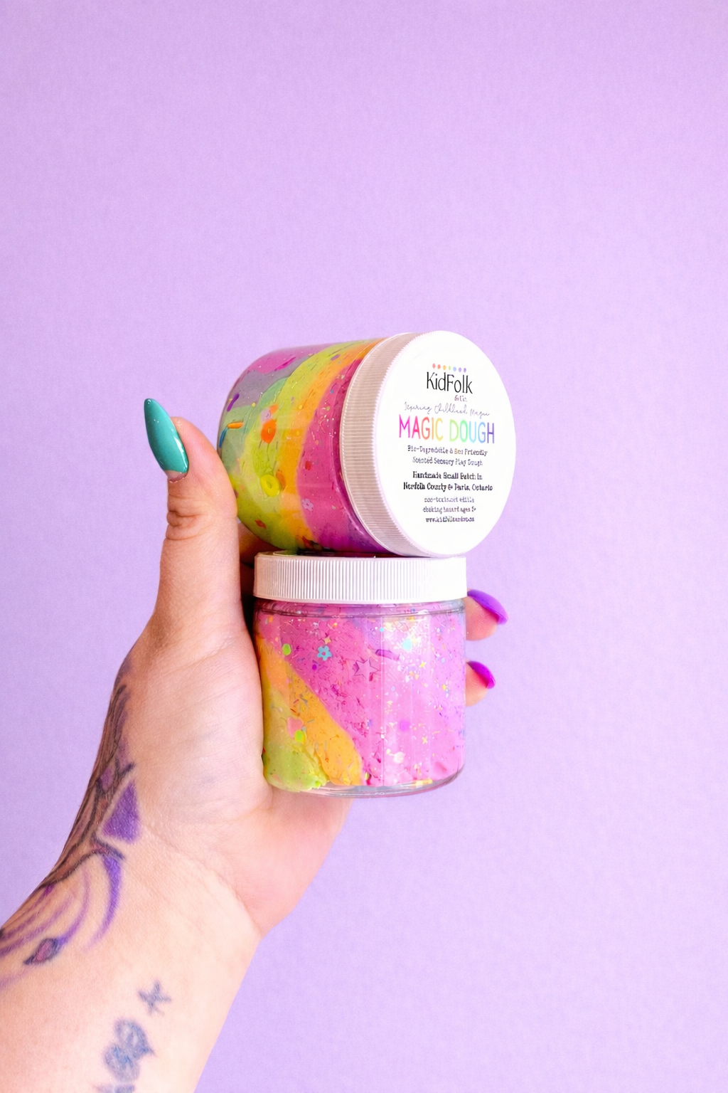 Magic Dough-Pastel Rainbow Swirl