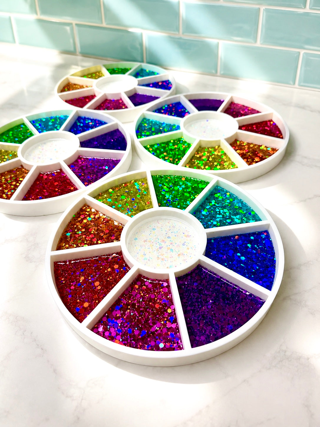 Jewel Tone Colour Sorting Tray