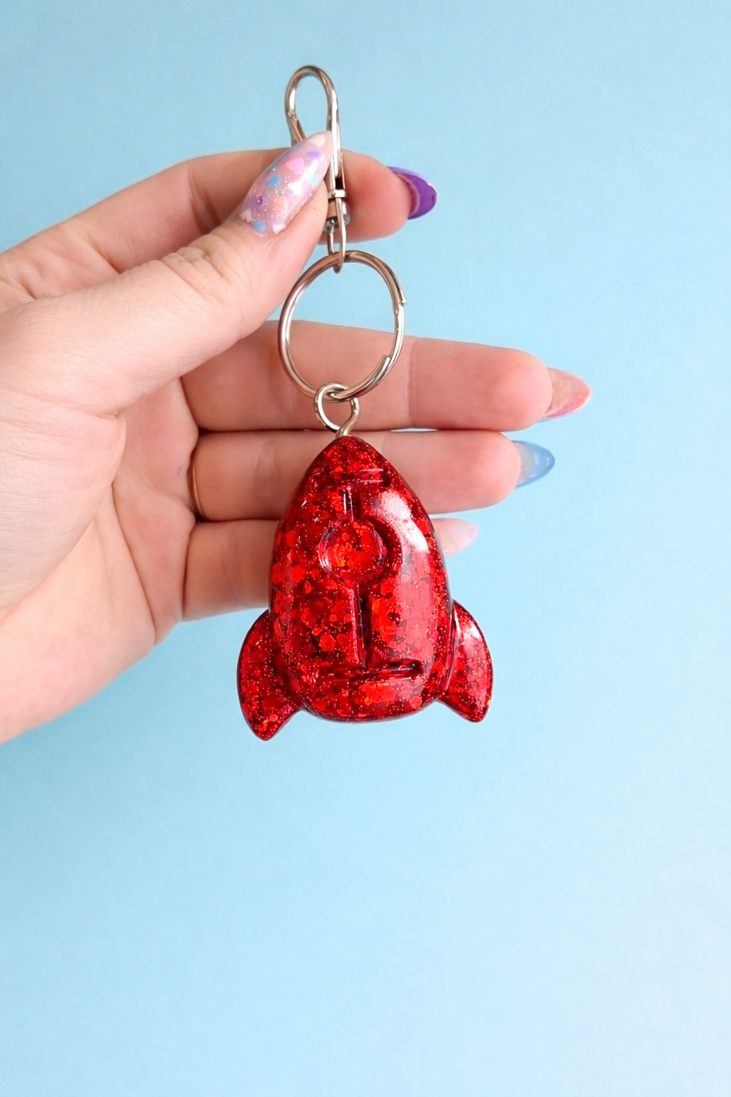 Rocket Ship Keychain