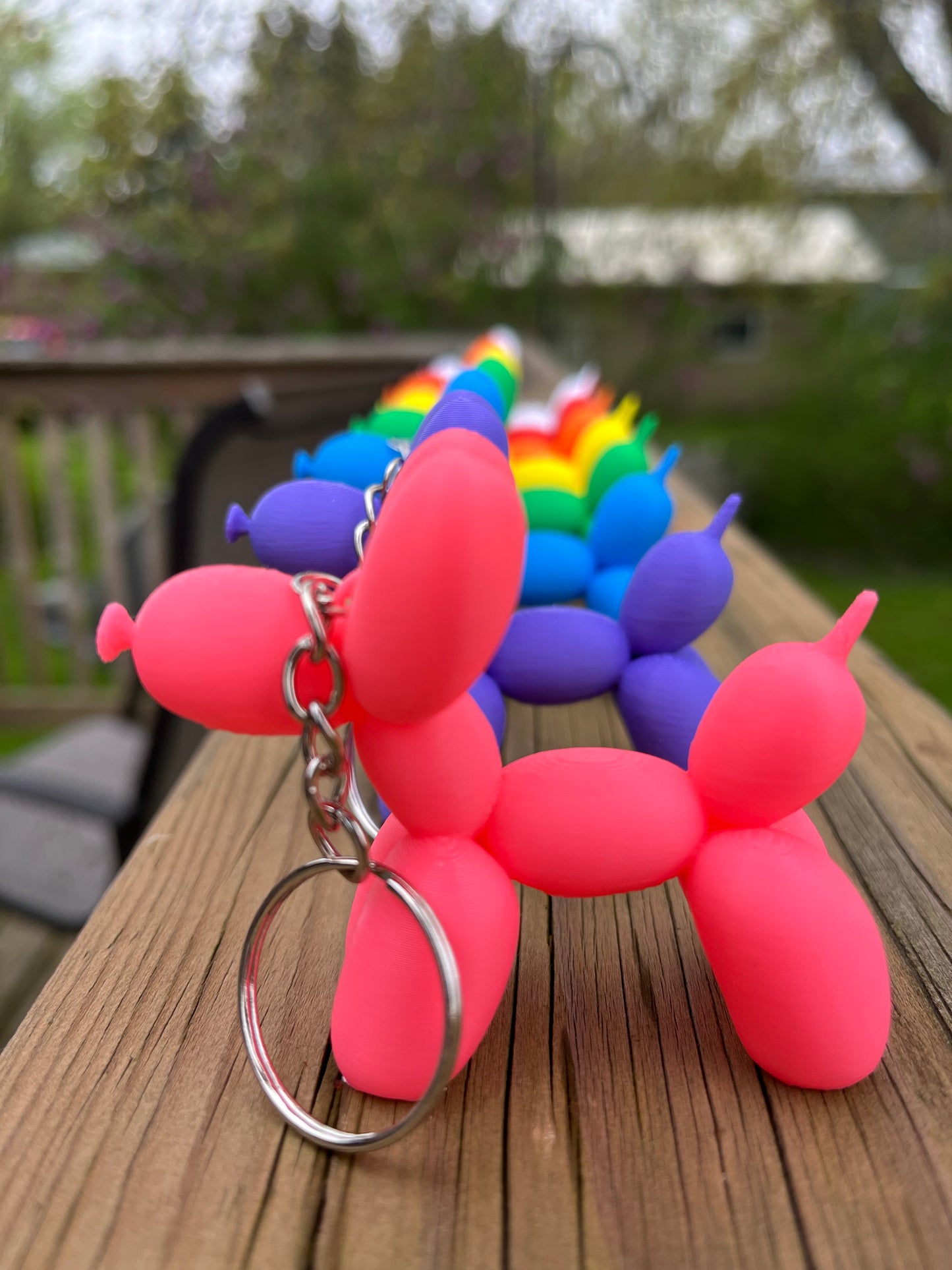 Balloon Dog Key Chain