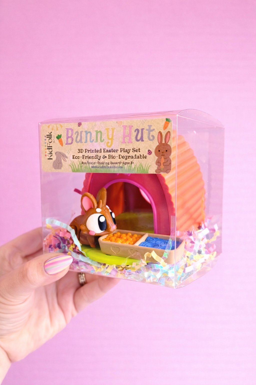 Bunny Hut Play Kit-Pink+Orange