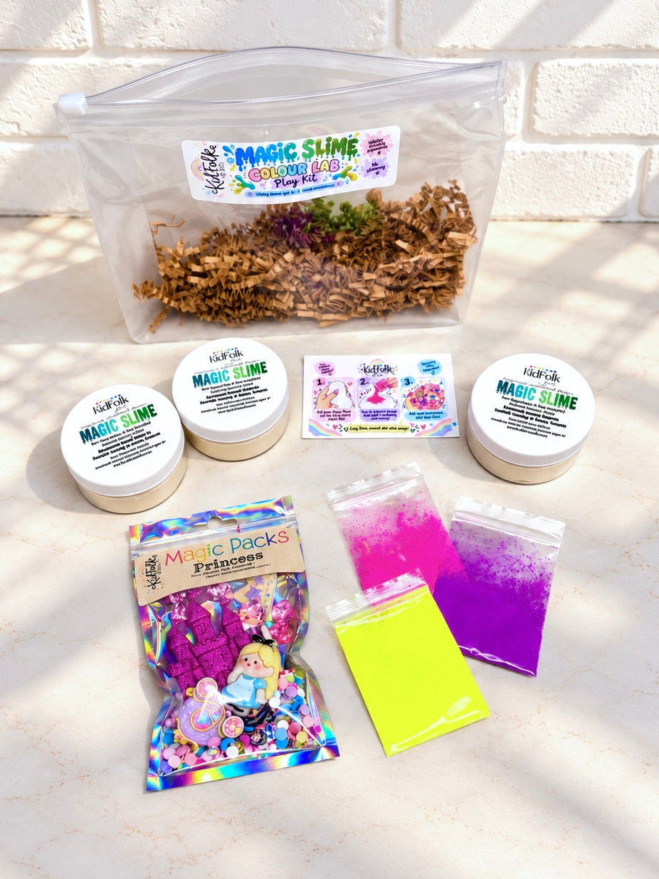 Magic Slime Colour Lab Kit | DIY Colour Mixing Sensory Play Kit for Kids