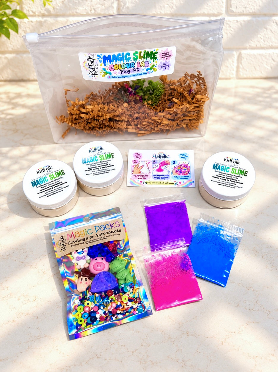 Magic Slime Colour Lab Kit | DIY Colour Mixing Sensory Play Kit for Kids