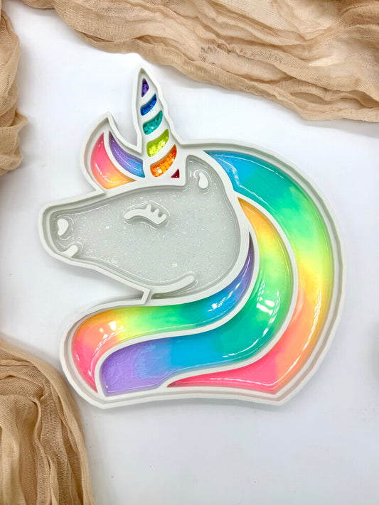 Unicorn Sensory Tray-Rainbow Hair