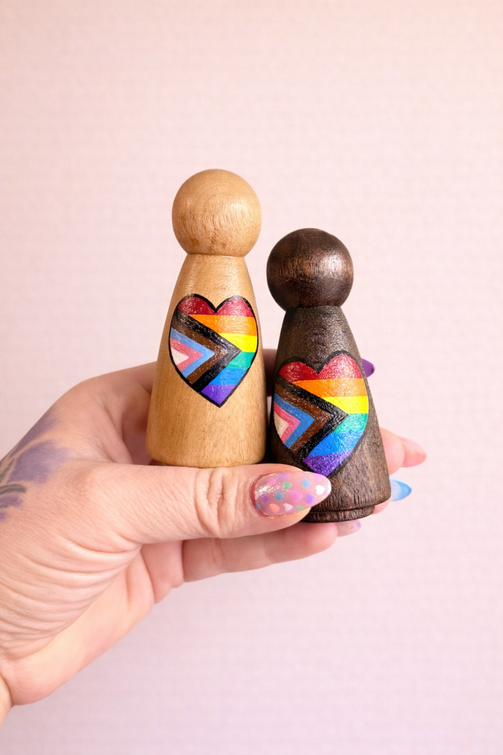 Pride Peg Doll Duo
