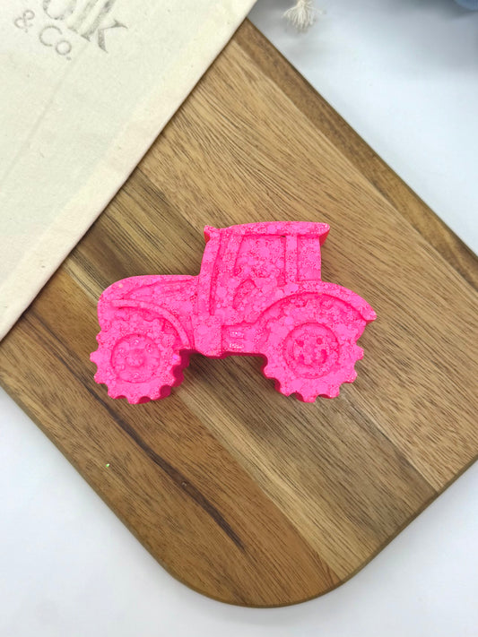 Pink Resin Tractor