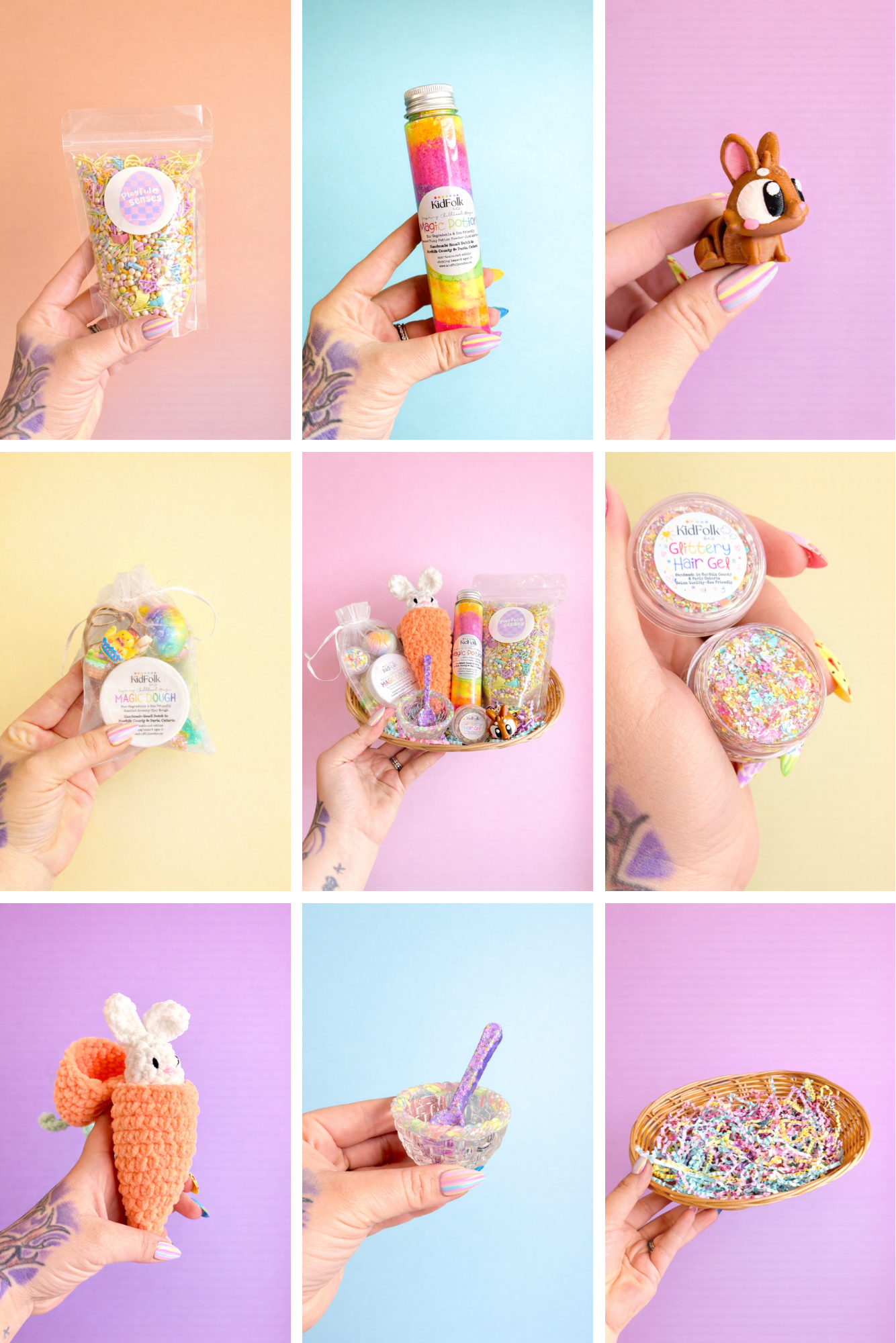 Easter Basket Collab-KidFolk+Playful Senses+Hooked By Hynes