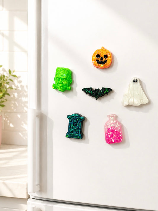 Resin Halloween Magnet Sets