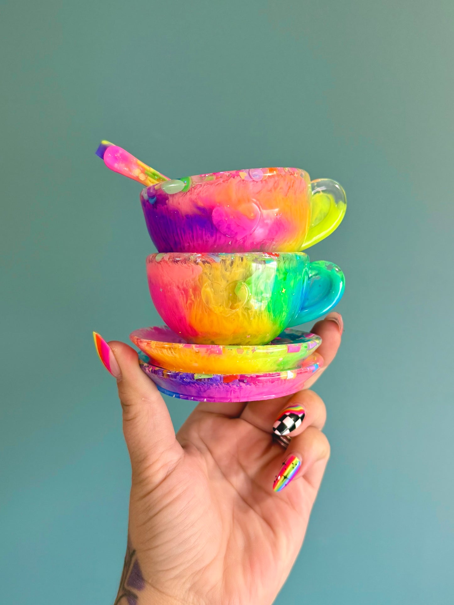 Rainbow Tea Set