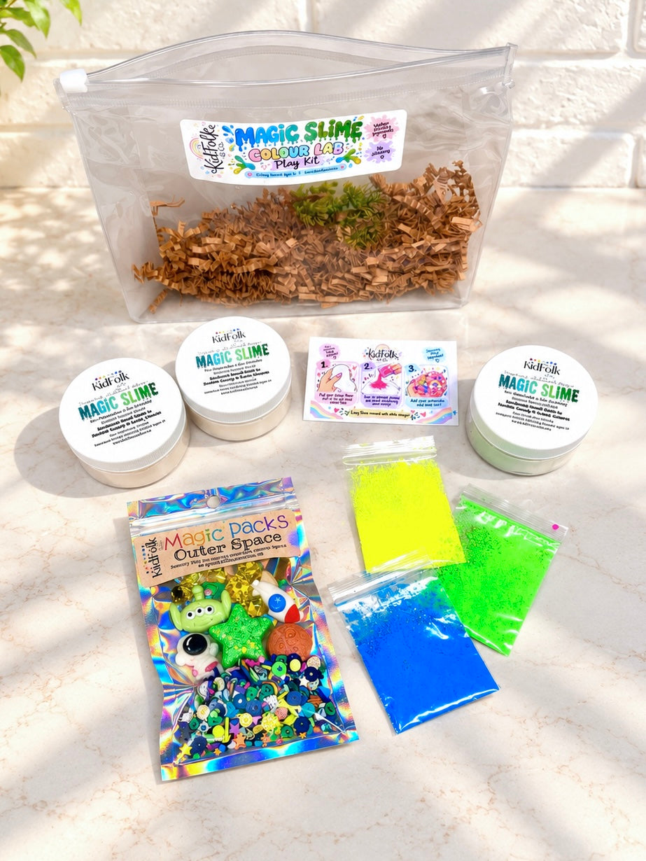 Magic Slime Colour Lab Kit | DIY Colour Mixing Sensory Play Kit for Kids