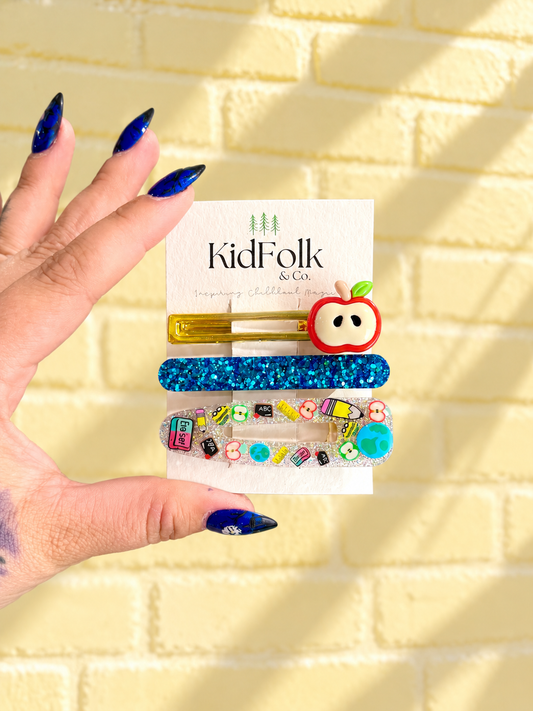 Teachers Gift: Barrette 3PK