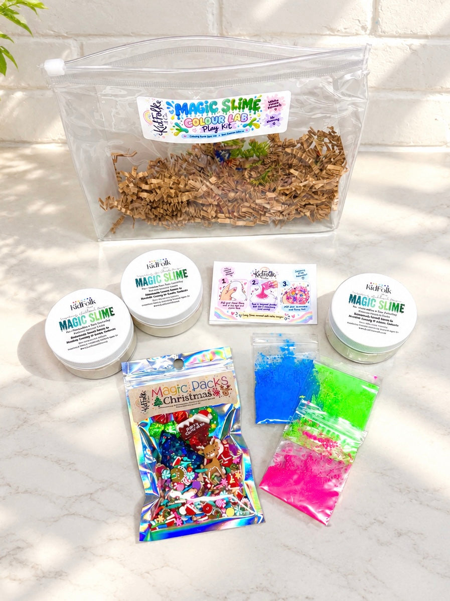 Magic Slime Colour Lab Kit | DIY Colour Mixing Sensory Play Kit for Kids