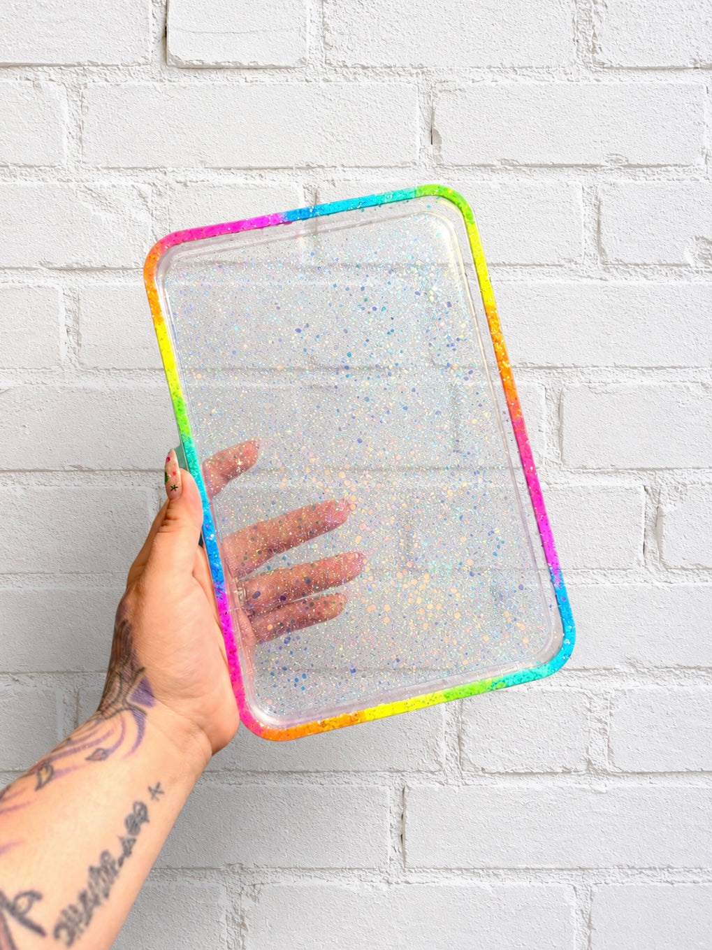 Rainbow Rim Rectangle Tray