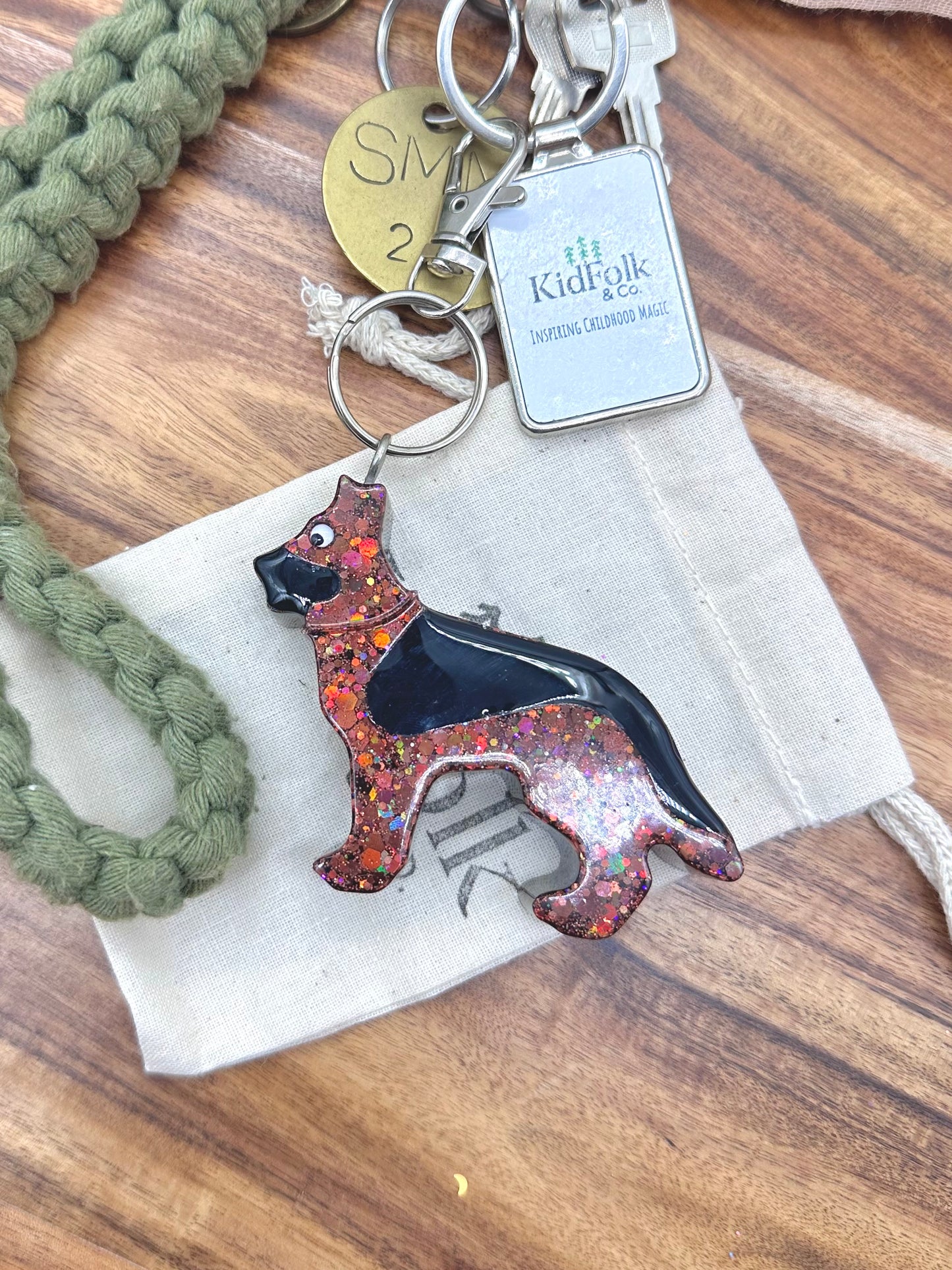 German Shepherd Key Chain