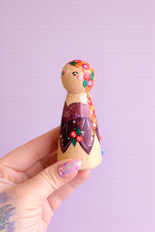 Garden Fairy Peg Doll